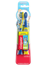 Colgate Bluey Extra Soft Toothbrush for Kids, Kids Toothbrush 2 Count Pack of 1