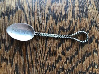 Vintage Sterling Silver Souvenir Spoon Montreal Canada 3.5”