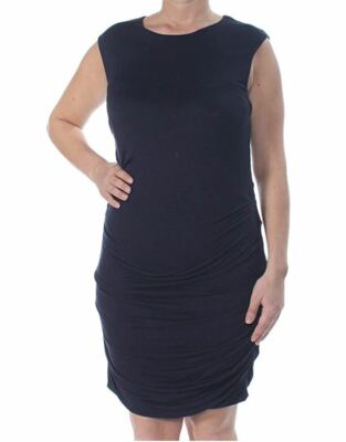 rachel roy bodycon dress RACHEL Rachel Roy XL Navy Blue Heat Easy Draped Bodycon Dress NEW
