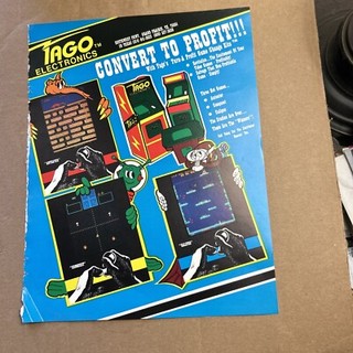 11-8 “ Original Ant Eater Conquest Calipso Tago arcade Video game  FLYER AD