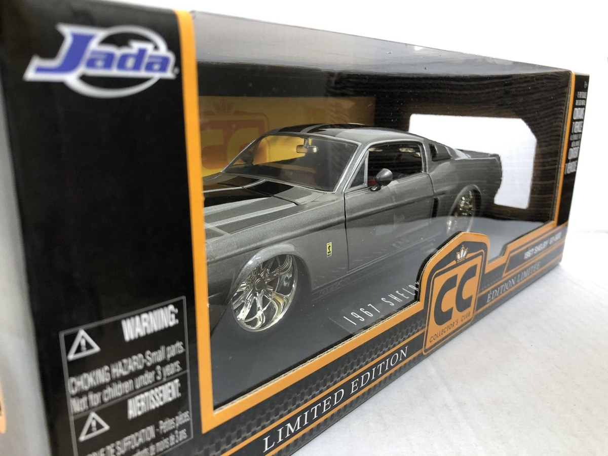 JADA COLLECTORS CLUB CC 1967 SHELBY GT-500 GRAY 1:18 LIMITED