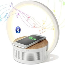 Bluetooth Speaker Wireless Charger Desk Lamp Night Light Portable Speaker