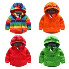 Baby Girl Boys Winter Warm Hooded Coat Kids Toddler Outerwear Jacket Clothing