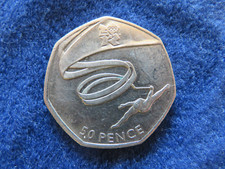 London Olympics 2012 50p coin - Gymnastics - Available on eBay