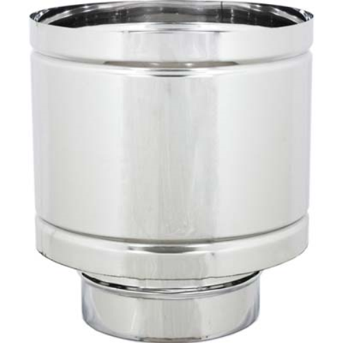 Terminale scarico a botte maschio acciaio inox 304 cm 14 h.cm 24 Zincogroup