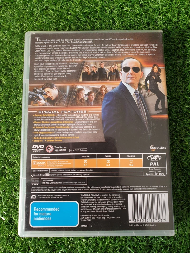 AGENTS OF S.H.I.E.L.D.-SEASON 1-6 X DISC-DVD-R4-LIKE NEW - image 2 of 4