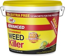 12x Doff Advanced Glyphosate WeedKiller Concentrate Weed & Root Killer Sachets