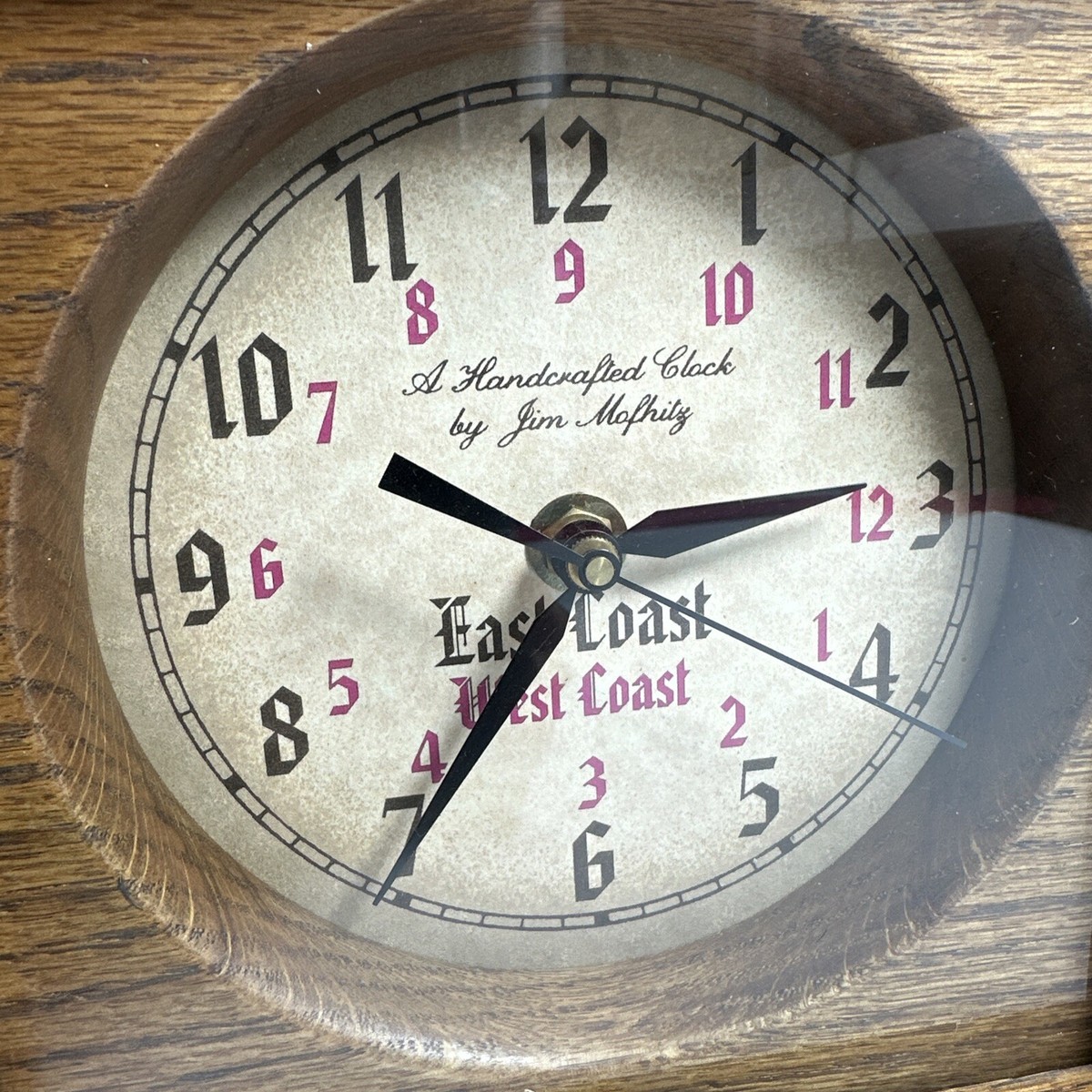 Vintage Jim Mofhitz Clock Hand Crafted 