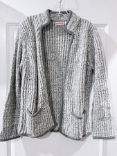 NWOT Vintage 80s Women  s Collection 100 Acrylic Thick Knit Cardigan Size Medium