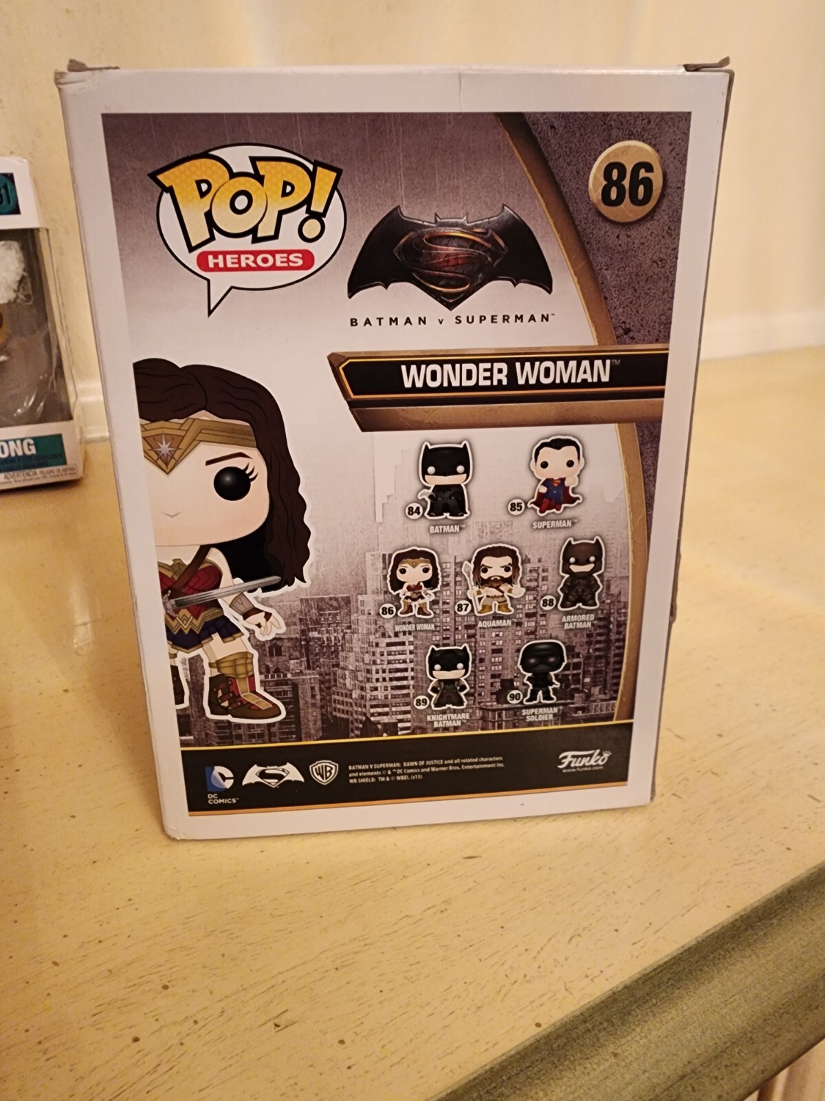 WONDER WOMAN # 86 FUNKO POP FIGURE HEROES BATMAN V. SUPERMAN 