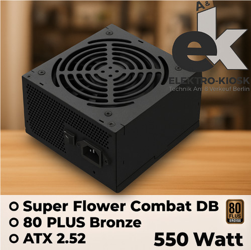 🔋 Super Flower Combat DB Netzteil 80 PLUS Bronze  ATX 2.52 - 550 Watt Pc Power