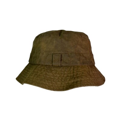 Barbour Waxed Cotton Bucket Hat S Barbour Brackley Waxed Bucket Hat | Cruise Fashion main image 4