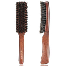 Hair Brush Boar Bristle Hair Brush for Women Men Short Thin Fine Hair Beech