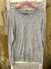 Athleta Pullover Sweater Grey Multi Use. Oversized Medium