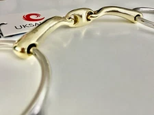 Loose Ring Snaffle Bit Curved Angled MP / Lozenge(UKSALES25®)*SAME DAY DISPATCH*