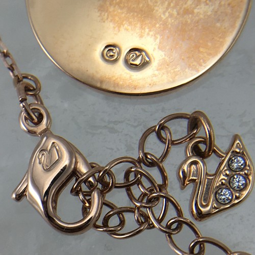 SWAROVSKI 5429126 Luckily Pave Blue White Crystal Disc Evil Eye Pendant Necklace - Picture 11 of 24