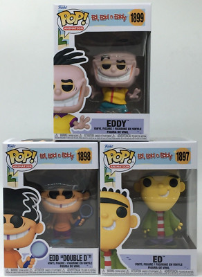 Funko Pop! Ed #1897 Edd Double D #1898 Eddy #1899 Set of 3 with Protectors