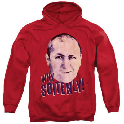Three Stooges Hoodie Curly Why Soitenly Red Hoody