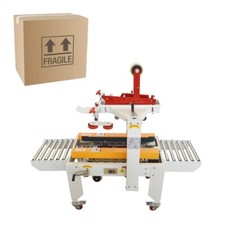 110V Automatic Carton Taper Sealer Machine Case Box Sealing Machine 3.15"-11.8"