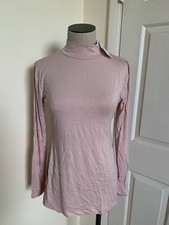 New with tags Basic Turtleneck Tshirt Long Sleeve Top womens size medium M pink