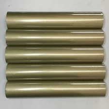 5 Rolls 12" x 5Feet 12Feet Gold HTV Iron On Heat Transfer Vinyl for DIY Crafting