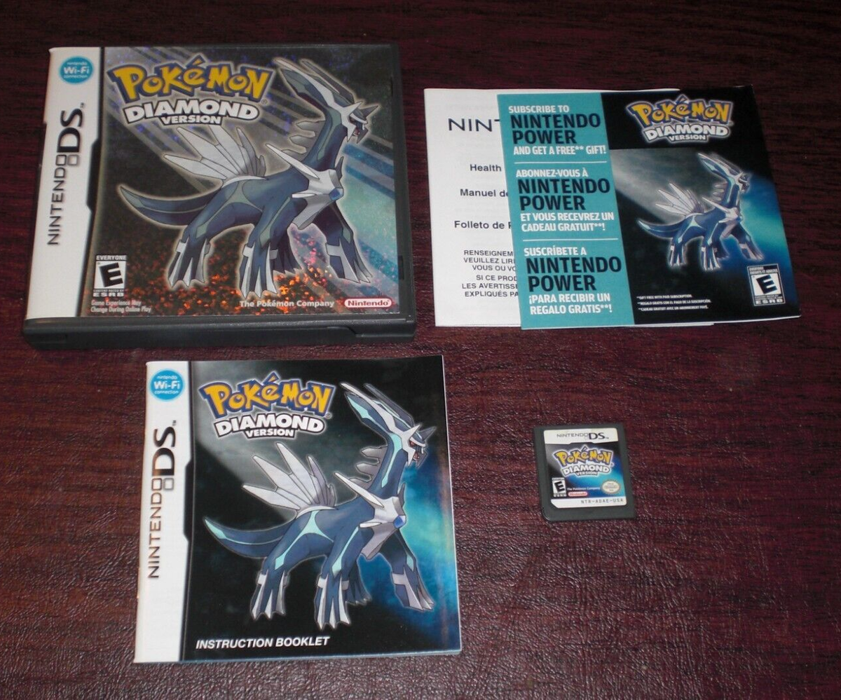 AUTHENTIC Pokemon Diamond Version Game 4 Nintendo DS 3DS XL AUTHENTIC Pokemon Diamond Version Game 4 Nintendo DS 3DS XL