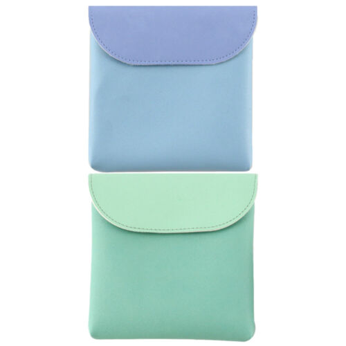 2pcs Period Pouch Large Capacity Sanitary Napkin Bag Menstrual Pad Bag Portable