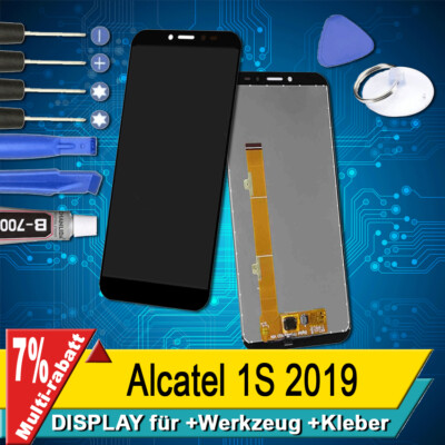 Display Für Alcatel 1S 2019 5024 Komplettes Bildschirm Lcd Touchscreen Schwarz +