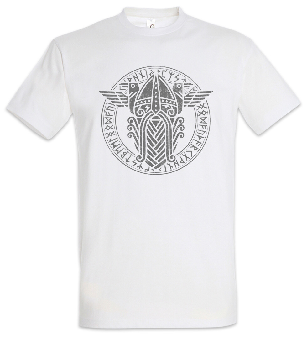 ALTRA T shirt uomo Odhin And Ravens Runes Corvo Raven Hugin Munin Walhalla Odhin