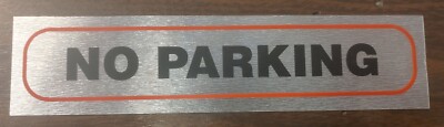 3 x Parkverbot Warnhinweis 17x4cm Größe Klebeschild