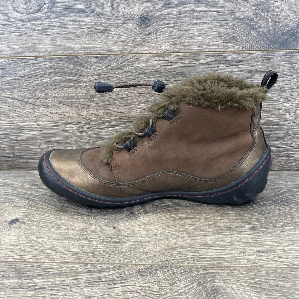 Privo by Clarks Cuero Acogedor Invierno Botines Para Mujer Talla 7 Bronce Marrón Foto 4 de 4