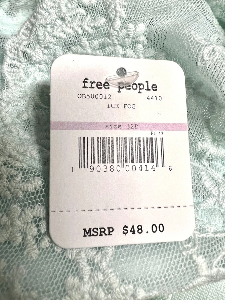 Free People Daydreamer Lace Bra Size 32D Ice Fog OB500012 NWT - Image 4 of 4