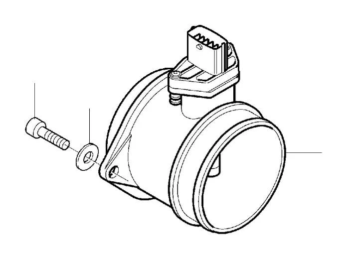 Sensor de flujo de masa de aire BOSCH OE MAF para Volvo C70 S60 S70 S80 V70 XC70 XC90 Foto 4 de 4