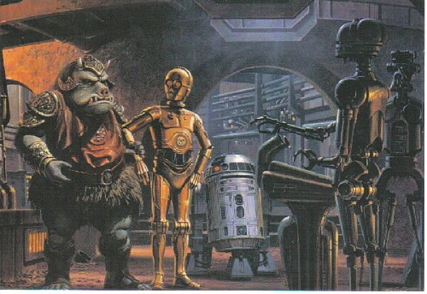 Star Wars Return of the Jedi x Art Postcard #1 NEW UNUSED
