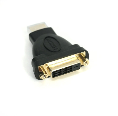 NEW DVI Female To HDMI Male Connector Adapter Converter PC Desktop TV Laptop