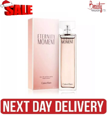 Calvin Klein CK ETERNITY MOMENT For Her 100ml EDP Spray FREE