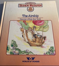 Vintage 1985 Teddy Ruxpin Hardback "The Airship" Worlds of Wonder Book Only a17