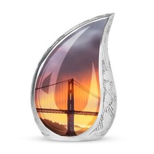 Mini Bridge Cremation Urns For Men Ashes - Burial Urns For Adult Human Ashes