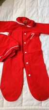 Vintage Baby Sleeper 80s With red candy cane with santa hat 13 lbs