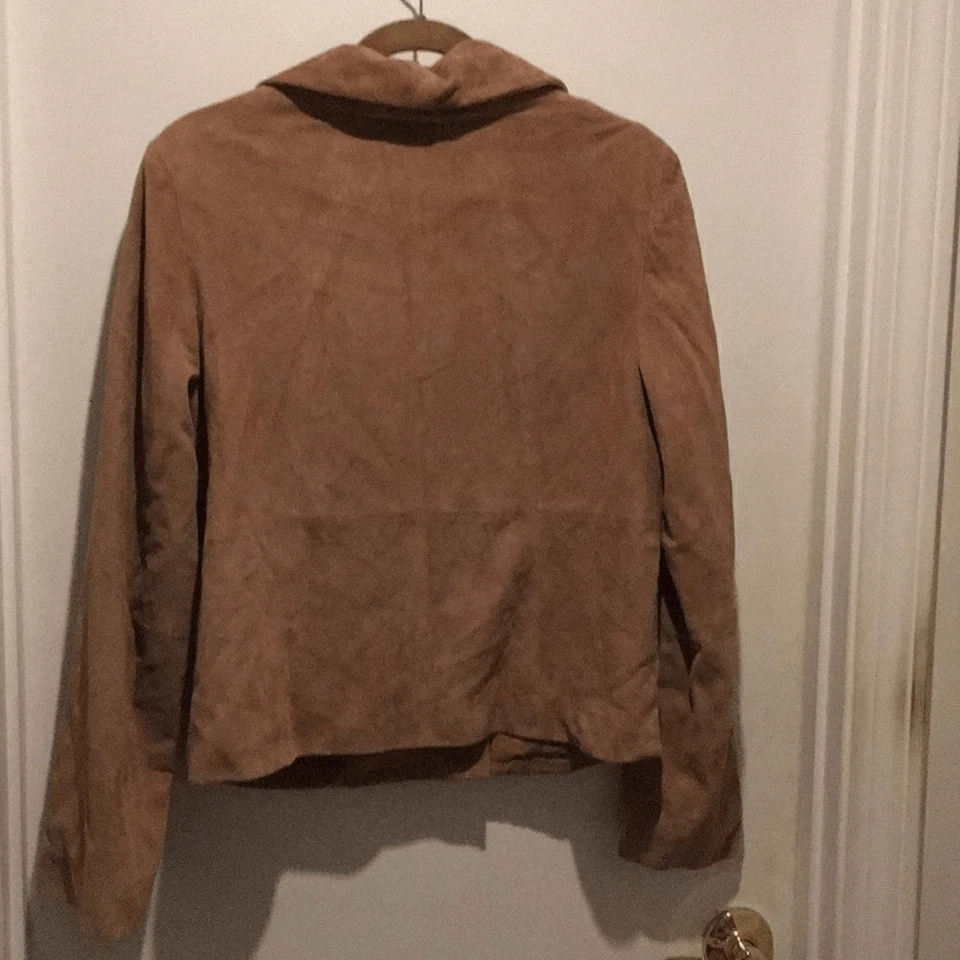 Talbots suede jacket size small tan Excellent Condition - Image 2 of 3