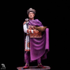 Justinian the Great Byzantine Emperor 54mm Painted Tin Toy Soldier Pre-Sale Art