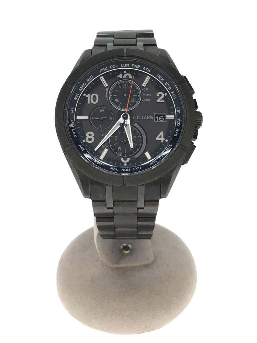 CITIZEN Solar Watch Analog Titanium BLK BLK AT8166 59E