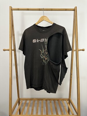 VTG Static-X Machine I hate This Is Not My Life Faded Thrashed Metal T-Shirt XL