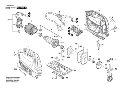 Bosch Ersatzteile für PST 7000 E Stichsäge - Bild 1 von 2
