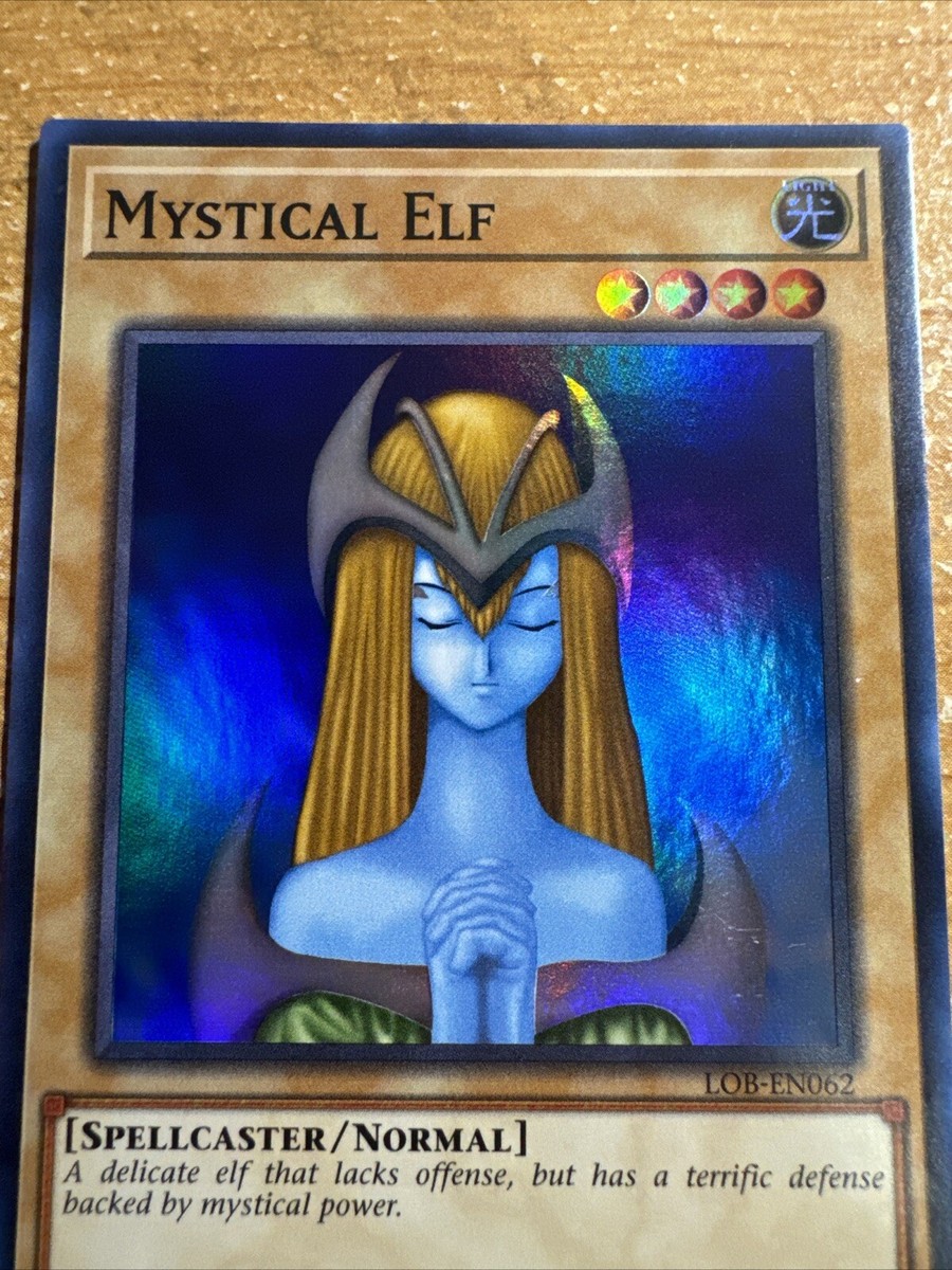 🔥 YuGiOh Mystical Elf LOB-EN062 LEGEND OF BLUE-EYES SET SUPER