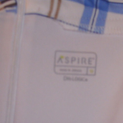 Aspire Dri-Logic Size 12 Blue & White Plaid Skorts - Picture 5 of 5