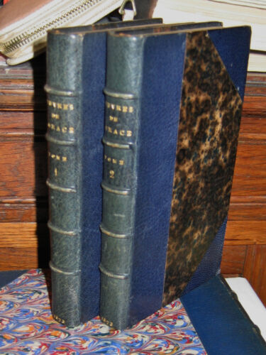 ‎Oeuvres de Horace, LEMERRE, RELIURE Marmin, Maroquin, EX Libris DE BARRAL 1873 - Photo 1/9