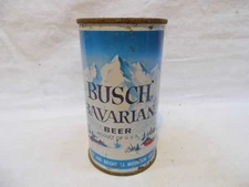 BUSCH BAVARIAN FLAT TOP BEER CAN~A/B BRG, ST. LOUIS, MO + 5 PLANTS #1