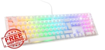 Ducky One 3 Aura Cherry MX Blue 100% White Keyboard