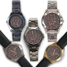 TOP SALES Keith Haring - Haring Enfeant Plate Design Casual Metal Watch